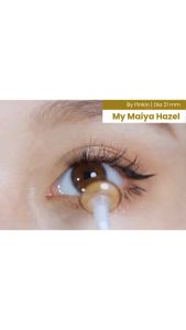 Softlens My Maiya Warna Hazel Natural Lens 14mm By Pinkin softlens