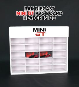 Rak Mini GT Bahan PVC Board Isi 20 Dengan Logo
