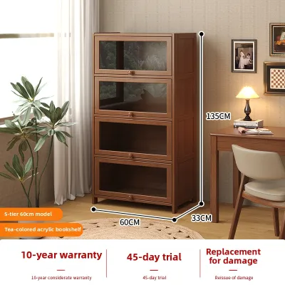 Dustproof Multi-level Shelf with Doors