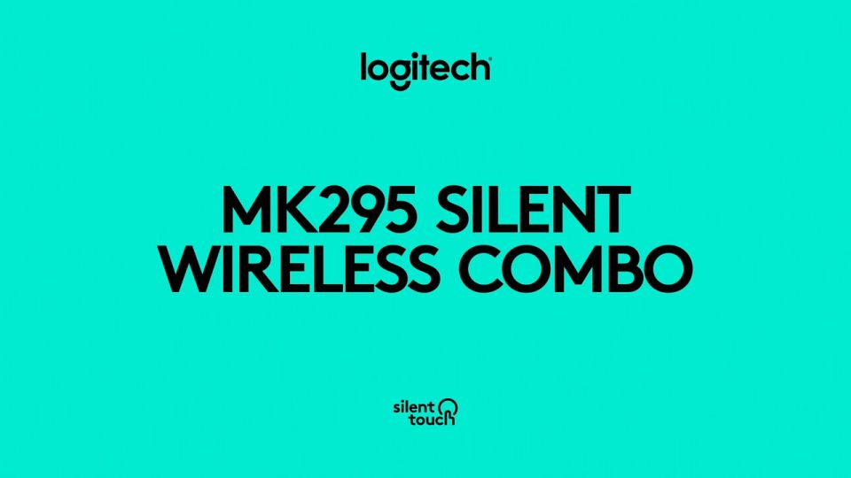 Logitech MK295 Silent Wireless Mouse & Keyboard Combo with SilentTouch Technology Full Numpad Advanced Optical Tracking Lag-Free Wireless 90% Less Noise