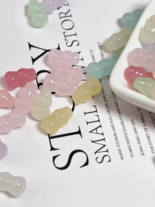 DIY - Charm hồ lô làm từ Acrylic nhiều màu sắc có lỗ (8*14mm) tự làm bằng hạt cườm phụ kiện trang sức bán sỉ