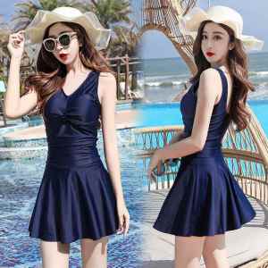 CAPEZIO | Belly Covering Slimming Conservative One-Piece Skirted Swimsuit