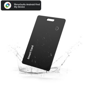 การ์ดติดตามกระเป๋าเงินสำหรับ Android - แท็กอัจฉริยะบลูทูธบางเฉียบ ชาร์จไร้สายได้ สำหรับกระเป๋าเงินและกระเป๋าเดินทาง ป้องกันการสูญหาย