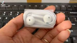 Tai nghe nhét tai Oppo Jack 3.5mm có dây có micro dài 12m màu trắng và xanh - Bảo Hành 3Tháng