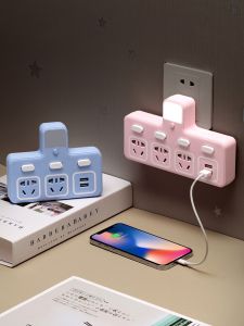 Multi-Functional Socket Converter USB Power Strip Multi-Plug Socket Panel Porous Wireless Conversion Plug Electrical Plug Plug