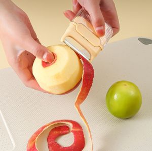 เครื่องปอกเปลือกผัก/ผลไม้อเนกประสงค์แบบพกพาปลอกมันฝรั่งปอกเป็นพิเศษใช้ในครัวเครื่องปอกผลไม้ขนาดเล็ก