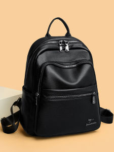 Casual Versatile Large Capacity Ladies Backpack Soft Leather Cowhide Fashionable High End Travel Bag for Outdoor Use