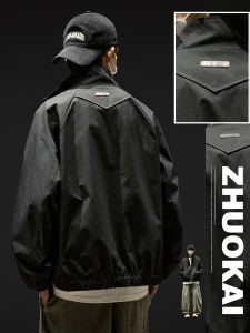 ZHUOKAI | Stand Collar Leisure Jacket Mens Casual Wear