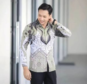 Baju Kemeja Pria Dewasa Baju Kantor Pria Lengan Panjang2024 Bahan Adem Tebal ML XL XXL