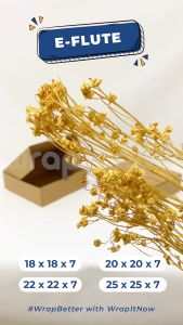 (Isi 10pcs) Kardus E-flute Die Cut 25x25x7 // eflute dus nasi packing olshop hampers souvenir dus catering dus cake brownies kado chiffon mini bolu baju kain jilbab