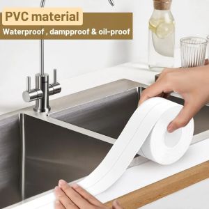 Heavy Duty Waterproof Caulk Tape - PVC Self-Adhesive Seal for Bathroom Tiles & Kitchen Sink Heat Resistant Anti-Mold Strips