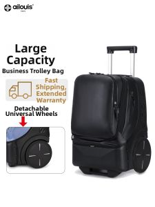 ailouis | Large Capacity Rolling Backpack for High School Students