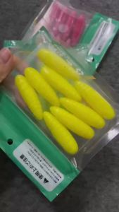 8 Mồi Câu Mềm 50mm 5g Chất Liệu Silicon Hình Dạng Sâu Bướm Dành Cho Cá Bass Cá Rô Câu Ở Biển Sông Hồ