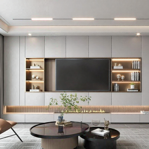Background Wall Display Shelf TV Cabinet 304 Stainless Steel
