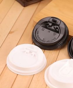 50pcs/ 90mm Hard Lid with red heart white/black/clear for Plain Plastic Cups/U cups/ Coffee cups