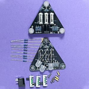 Electronic DIY Kit Student Experiment Electronic Soldering Practice Sliding Resistor To Change RGB Light Color Holiday Gift