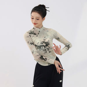 FULLBELIEF | Trang Phục Múa Đạo Cụ Kiểu Trung Quốc với Áo Cổ Tròn Cheongsam