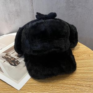 หมวกเบสบอลขนหนาสำหรับผู้หญิงในฤดูใบไม้ร่วงและฤดูหนาว หมวกกันหนาวแบบหนีบหูสุดน่ารักสไตล์เกาหลี หมวกกันหนาวแบบปั่นจักรยาน เหมาะกับวัยรุ่นและวัยกลางคน