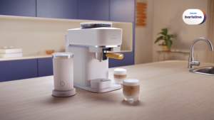 [NEW] Philips Baristina Milk Frother Black | Hot & Cold Foam for Dairy & Non-Dairy Milk (BAR311/60)