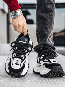 Mens Fashionable Sporty Casual Shoes 2025 Autumn Season Height Increasing All-Match Leisure Footwear for Teenagers And Adults