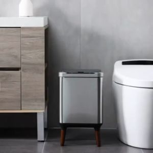SG 13L - 20L Stainless Steel Smart Sensor Bin with leg Rechargable Rubbish bin with Motion Soft Closing Automatic Open Trash Bin By Thehomeshoppe