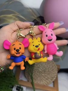 Gantungan Kunci Winnie The Pooh Eeyore Tigger Piglet Little Roo Gantungan Tas Motor Mobil Keychain