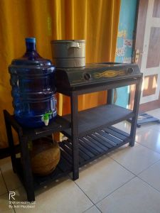 MEJA KOMPOR GAS 2 TUNGKU+RAK DISPENSER/ RAK GALON/ RAK SUSUN SERBAGUNA MEJA AQUARIUM RAK BUNGA RAK DAPUR meja kompor 2 tungku
