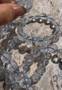 Montagne Jewelry Natural Quartz White Asestelle Crystal Bracelet Fine Naturally Brilliant White Crystal Jewelry for Gift