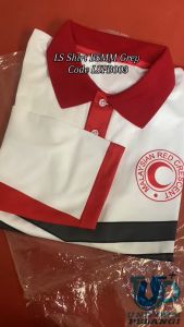 Tshirt BSMM PSBM Pemimpin Lengan Panjang Berkolar Microfiber Baju PBSM Kokurikulum Red Crescent Uniform T-Shirt Teacher