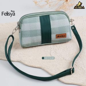 FELISYA BAG BY AYSILA Tas Selempang Wanita Motif Gingham Kekinian