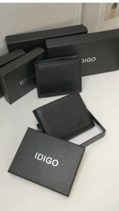 Ví nam da thật cầm tay chữ nhật hoạ tiết vân nổi IDIGO MW1 - 303 - 00