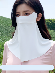MiiOW | Mặt nạ chống nắng toàn bộ bằng lụa băng cho nữ mùa hè 2025 MiiOW Cat Face nạ che chắn bảo vệ cổ khi đạp xe
