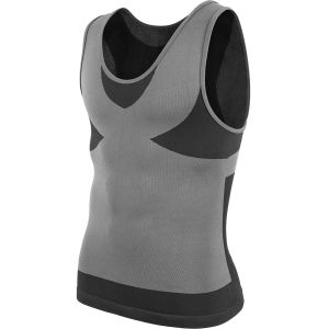 Compression Shirt Mens Slimming Vest Body Shaper Cross Color Undershirts Tank Tops for Men Tummy Control Fitness Workout Clothes