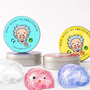 Reusable Putty Liquid Crystal Bouncy Slime Toy Set Kid Safe Mud Stress Relief Color Clay Shape Handmade DIY Handgum Playdough