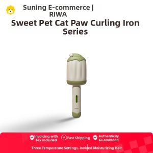 Riwa Sweet Pet Cat Claw Ice Cream Egg Roll Curling Iron Series 470 Hair Styling Appliance for Home Travel Versatile And Portable