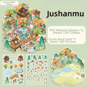3D Ancient Chinese Style DIY Scene Stickers