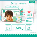 [Mua 1 Tặng 1] Tã Dán Offspring Thấm Hút Nhanh - 36 Miếng Size L. 