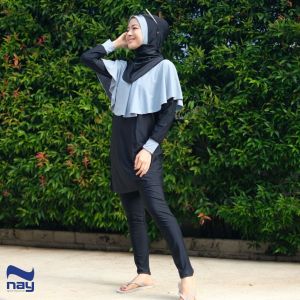 Baju Renang Wanita Muslimah Khirani Swimwear by Nay Sportwear