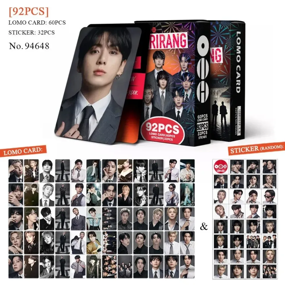 Bandai | 55 BTS Photocards LOMO CARD ARIRANG V Jung Kook BT Album