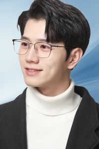 Kính đọc sách để nam xanh dương gọng tròn kim loại chặn ánh sáng kính dùng máy tính chống tia cực tím/mỏi mắt/chói kính mắt viễn thị