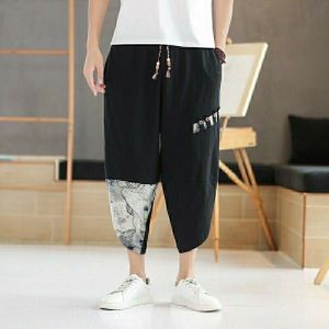 CELANA ETNIK CASUAL KOREAN STYLE TERKINI KATUN LINEN MUSIM PANAS TERKINI.