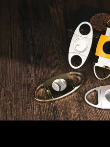Portable Sharp V-Shaped Double-Bladed Cigar Cutter