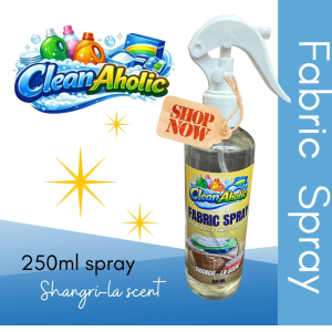 Clean Aholic Fabric Spray 250 ml - Eliminate odor Release wrinkles Long lasting fresh scent