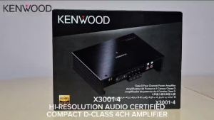Kenwood X3001-4  Hi-Resolution Audio Certified Compact D-Class 4ch Amplifier
