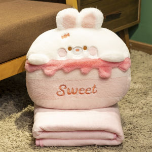 Áo Gối Ấm Bằng Vải Nhung Cá Voi Coral Hai Trong Một Cho Buổi Trưa Tại Văn Phòng Và Xe Hơi