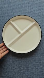 Đĩa gốm sứ cao cấp (loại 1) 3 ngăn chia khẩu phần ăn