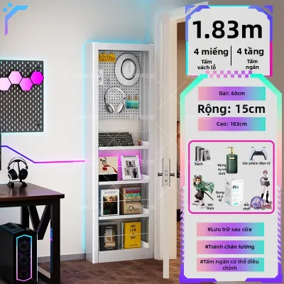 DIBIOU | Giá Sách Treo Tường Gắn Narrow Thép Mỏng