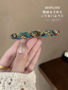 Floral Wrapping Rhinestone Duckbill Hair Clip Fashionable New Model Hair Accessories Side Clip Headwear Original Design Fresh out