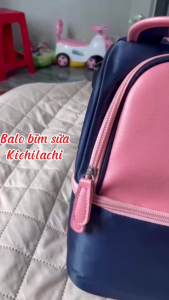 Balo bỉm sữa kichilachi balo giữ nhiệt cao cấp ba lô đa năng cho mẹ và bé chống thấm và giữ nhiệt