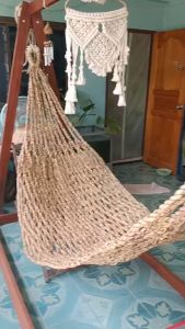 เปลญวน เปลผักตบชวา ออแกนิค ไร้เคมี ไม่ระคายผิว ขนาด L กลิ่นหอม นอนนุ่ม ขนาดใหญ่